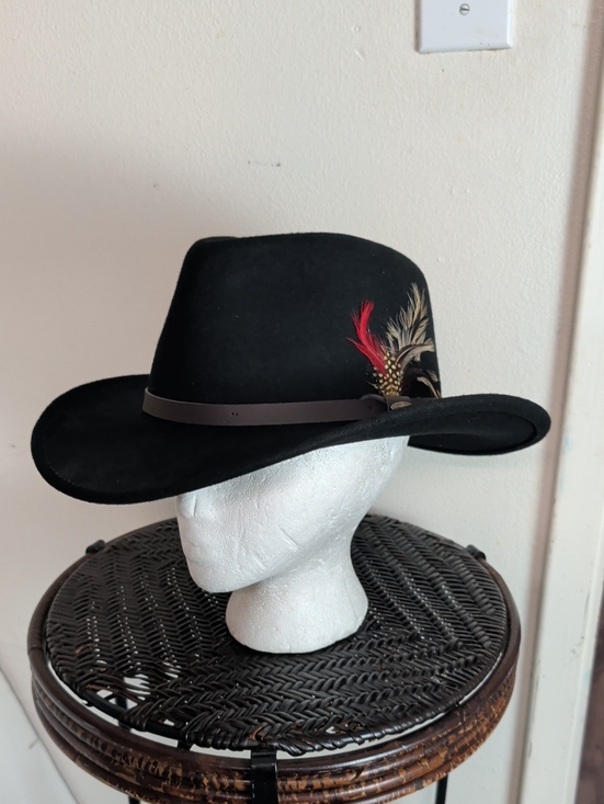 Scala Accessories - Scala Four Seasons Felt Outback Hat Women Size L